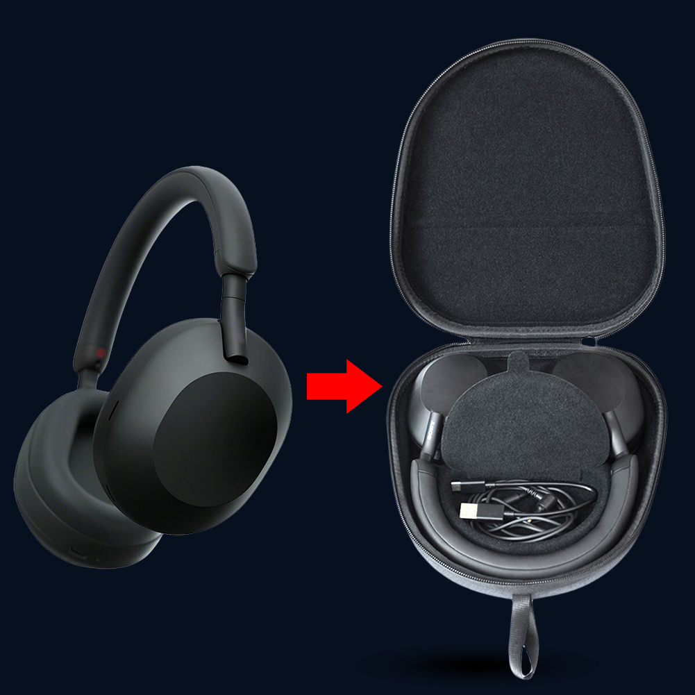 Headphone Case Hard - Protective Hard Case EVA Hard Carrying
