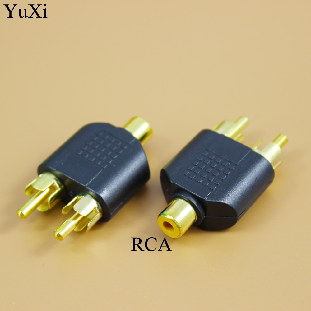 3.5mm/6.35 Female To 2 RCA Mal - Earphone Splitter Jack 评论和价格