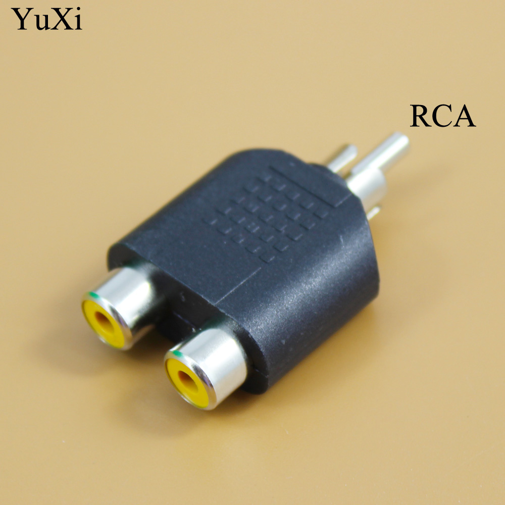 3.5mm/6.35 Female To 2 RCA Mal - Earphone Splitter Jack 评论和价格